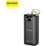 Powerbank Powerbank Awei PA-34 30000mAh 65W Kiire laadimine must