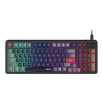 MSI FORGE GK110 klaviatuur M&auml;ngimine USB QWERTY Ameerika inglise keel Must