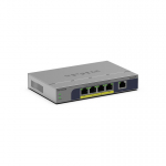NETGEAR GS105PP Mittejuhitav Gigabit Ethernet (10/100/1000) Power over Ethernet tugi Lauaarvuti/seinale paigaldamine Hall