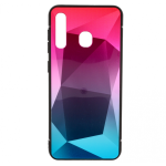Mocco Stone Ombre Back Case Silicone Case With gradient Color For Apple iPhone 7 / 8 Pink - Blue