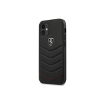 Ferrari FEHQUHCP12SBK iPhone 12 mini 5.4" Black/Black Hard Case Off Track Quilted