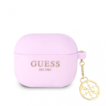Guess Apple Airpods 3 Charms Silicone Case Purple