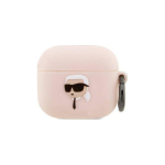 Headphones Headphones Karl Lagerfeld Case Karl Lagerfeld KLA3RUNIKP Apple AirPods 3 cover pink silicone Karl Head 3D