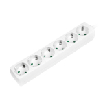 LogiLink LPS238 pikendusjuhe 1,5 m 6 vahelduvvoolu kontakt Hoonesisene Valge