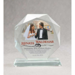 Tryumf LuxorJet color printed glass trophy and case