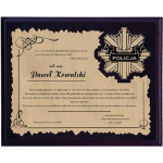 Victoria Victoria Sport plastic diploma with engraved laminate