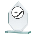 Detail Detail Engraved glass trophy + paint filler