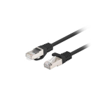PATCHCORD PATCHCORD CAT.6 FTP 0.5M Black FLUKE PASSED LANBERG 10-PACK