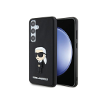 Case Case Original faceplate case Karl Lagerfeld KLHCS24M3DRKINK for SASMSUNG S24 Plus (3D RUBBER IKONIK NFT) black