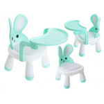 Dining Dining and play table chair in mint color