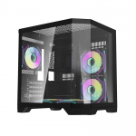 Darflash Darflash FT350 computer case + 5 aRGB fans (black)