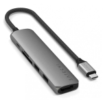 Satechi ST-P6SM jaotur USB t&uuml;&uuml;p-C 10000 Mbit/s Hall