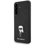 Karl Karl Lagerfeld Fixed Glitter Ikonik Logo Metal Pin Samsung Galaxy A56 - phone case in black