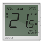 &bdquo;Engo &bdquo;Engo Controls&ldquo; &bdquo;Engo EFAN Wifi&ldquo; ventiliatori juhtimise termostaat 230 V, valge