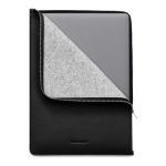 Woolnut Leather Folio 15-tollisele MacBook Air'ile kaitsekott, must