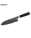 Samura MO-V Stonewash Santoku hollow ground 7.0''/180 mm. from AUS 8 Japanese steel 59 HRC