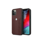 Case Case BMW BMHCP12MRSPPR iPhone 12/12 Pro 6.1" Red/Red Hard Case Perforated Leather Curve