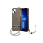 Case Case Guess GUHCP13SHTSGSK iPhone 13 mini 5.4" black/black hardcase Translucent Stap