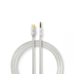 Nedis CCTB65940AL10 audiokaabel 1 m USB C 3.5mm Alumiinium