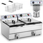 Royal Royal Catering two-chamber fryer with taps 400V - 2x10L