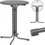 Royal Royal Catering Table, round, high, folding bar table, dia. 80 cm high 110 cm gray color