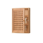 Zeller Bamboo Key Cabinet Case, Holder Bamboo Key