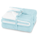 AmeliaHome Plaid SHLEEPY, 220x240 cm, color: blue/white