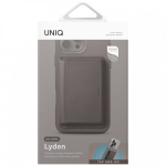 Magnetic Magnetic RFID wallet UNIQ Lyden DS stand phone gray