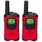 Alecto FR115RD kahesuunaline raadio 8 kanalid 446 MHz Must, Punane