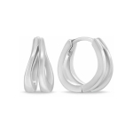 Brilio Brilio Silver Charming silver hoop earrings EA1095W