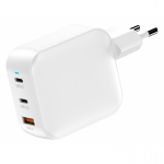 FoneKit GaN PD 100W - v&otilde;rgutoiteadapter, USB-C + USB-C + USB-A, valge