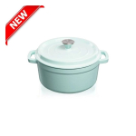 Grandfeu pot with lid, light blue, 3,5 l