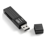 XO XO DK05A 2in1 Card reader USB 2.0 Flash Type with Micro SD and SD Card slots Black