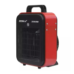 DEDRA DED9920B ruumisoojendi Punane 2000 W Konvektoriga elektriline k&uuml;tteseade