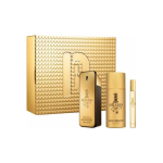 Paco Paco Rabanne 1 Million Eau De Toilette Spray, 100 ml Set 3 Pieces