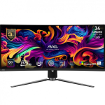 MSI MAG 341CQPDE QD-OLED PC lamekuvar 86,4 cm (34") 3440 x 1440 pikslit UltraWide Quad HD Must