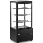 Refrigerator Refrigerator Royal Catering Refrigerator showcase, glass, 4 levels, 78 l - black