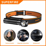 2-in-1 2-in-1 Headlamp Superfire TH04, 600lm, USB-C