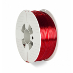 Verbatim 55062 materjal 3D-printimiseks Pol&uuml;et&uuml;leen tereftalaatgl&uuml;kool (PETG) Punane, L&auml;bipaistev 1 kg