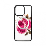 Apple Apple iPhone 14 Pro Max Leather Case Zipper Design Flower White