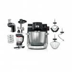 Bosch Serie 6 MUMS6ZS34 k&ouml;&ouml;gikombain 1600 W 5,5 l Must, Roostevaba teras