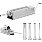 Royal Royal Catering Filler, manual sausage stuffer, horizontal, 7 liters + 4 funnels