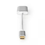 Nedis CCTB64480AL02 videokaabliadapter 0,2 m USB t&uuml;&uuml;p-C DisplayPort H&otilde;be