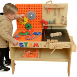 MASTERKIDZ puidust&ouml;&ouml;koda XXL Montessori STEM koos t&ouml;&ouml;riistade ja tarvikutega