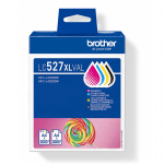 Brother LC527XLVAL tindikassett 4 tk Originaal High (XL) Yield Must, Ts&uuml;aan, Magenta, Kollane