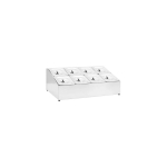 Royal Royal Catering Vitrinos stovas 6x GN 1/6 konteineritele + konteineritele koos kaantega (Ekspozitsioonitoode)
