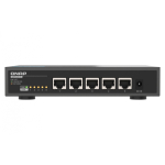 QNAP QSW-3205-5T v&otilde;rgul&uuml;liti Mittejuhitav 10G Ethernet (100/1000/10000) Lauaarvuti Must