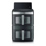 Caso AirFry DuoTower kuuma &otilde;hu frit&uuml;&uuml;ri, 2 x 6,2 l