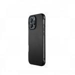 Kaitse&uuml;mbris Shield Case, Apple iPhone 16 Pro Max, must, MagSafe, naturaalsest nahast tagak&uuml;ljega, Mujjo