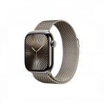 Apple Watch Series 10 GPS + Cellular 42mm Natural Titanium Case with Natural Milanese Loop